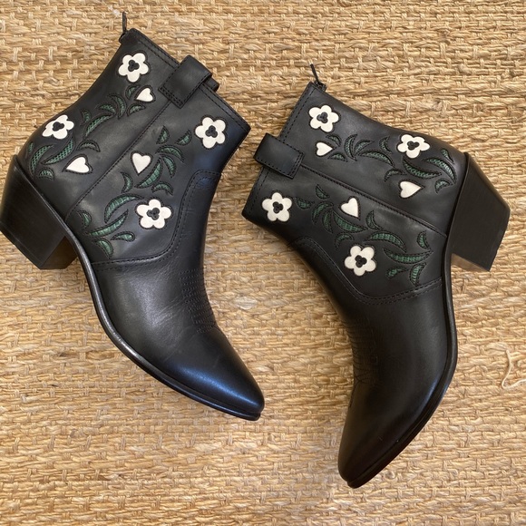 Loeffler Randall Joni Western Womens Ankle Boots - Picture 4 of 9